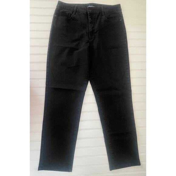 Bandolini Amy Black Straight Leg Jeans Denim Size Womens 14 - Picture 2 of 8